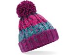 Beechfield B486B | Bambini Junior Corkscrew Pom Pom Beanie - Colore: Winter Berries - Taglia: Unica