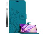 Cadorabo Cover Per Huawei Mate 20 Pro Cover Protettiva In Blu Cover Protettiva Cover Telefono Cellulare Cover Fiori Custodia Fiore