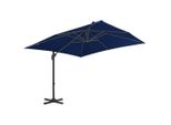 Vidaxl Ombrello Semaforo Con Palo In Alluminio 3X3 Cm Azzurro