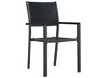 Vidaxl Sedie Da Giardino 2 Pezzi In Plastica Nera Effetto Rattan