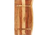 Piano Bagno In Legno Massiccio Di Acacia 100X52X2,5 Cm
