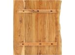 Vidaxl Piano Bagno In Legno Massiccio Di Acacia 80X52X2,5 Cm