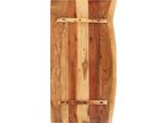 Vidaxl Piano Bagno In Legno Massiccio Di Acacia 100X52X3,8 Cm