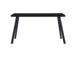 Vidaxl Tavolo Da Pranzo Nero 140 X 70 X 75 Cm In Vetro Temperato