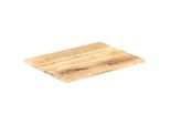 Piano Del Tavolo In Legno Massiccio Di Mango 25-27 Mm 80X60 Cm