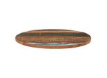 Piano Del Tavolo Rotondo 70 Cm 25-27 Mm In Legno Massiccio Di Recupero