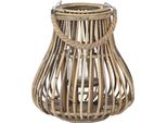 Lanterna Clayre & Eef Ø 27X30 Cm Legno Beige