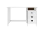 Syfax™ Scrivania Hill 3 Cassetti 120X50X74 Cm Massello Di Pino