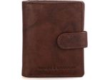 Spikes & Sparrow Pelle Portafoglio Bronco Billfold Wallet Rfid Dark Brown Marrone Scuro
