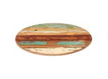 Vidaxl Piano Del Tavolo Rotondo 40 Cm 15-16 Mm In Legno Massiccio Di Recupero