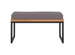 Syfax™ Poggiapiedi Con Cuscino 66X66X36Cm In Legno Acacia Grigio Scuro