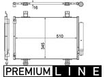 Mahle Ac 456 000P Condensatore Aria Condizionata Condensatore Aria Condizionata Per Suzuki Swift Iii (Mz, Ez) +Asciugatore