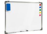 Vidaxl Lavagna Magnetica Bianca 70 X 50 Cm In Acciaio