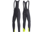 Gore C3 Thermo Pants+ Da Uomo-Nero/Giallo Neon