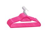 Vidaxl 20 Pezzi. Set Di Appendini Antiscivolo In Velluto Rosa