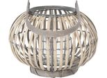 Lanterna Clayre & Eef Ø 28X20 Cm Legno Grigio