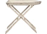 Tavolino Clayre & Eef 70X39X64 Cm In Legno Bianco