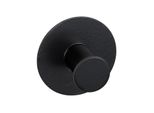Wenko Celano Gancio Da Parete In Acciaio Inox Opaco Antiruggine Nero 5 X 3,3 Cm