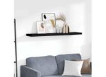 Vidaxl Scaffale Galleggiante Nero 120X23,5X3,8 Cm Mdf