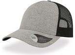 Atlantis Raml | Rapper Melange Cap, Design A 5 Pannelli - Colore: Grigio Chiaro - Taglia: Unica
