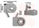Van Wezel 18013709 Radiatore Dell'olio Motore Per Ford Focus Iii Turnier Kuga Mk2 (DM2) Focus Iii Mondeo V Kombi (Cf) C-Max Ii (DXA/CB7, Dxa/Ceu) Grand C-Max