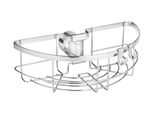 Wenko Porta-Abbarcazione Per Doccia In Acciaio Inox Floresta Round 26 X 8 X 15,5 Cm