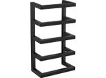 Wenko Fondiro Portasciugamani In Metallo Nero Opaco 24 X 42 X 12 Cm