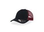 Atlantis Rcan | Rapper Canvas Cap, 5-Panel-Mesh-Cap - Colore: Navy/Burgundy - Taglia: Unica