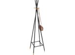 Appendiabiti In Metallo Wenko Con Quattro Ganci Loft In Nero 42 X 170 X 42 Cm