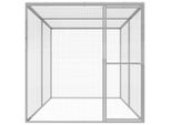 Vidaxl Gabbia Per Gatti 3X1,5X1,5 M Acciaio Zincato
