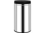 Vidaxl Cestino Automatico A Sensore Da 60 Litri In Acciaio Inox