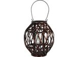 Lanterna Clayre & Eef Ø 26X30 Cm Legno Marrone