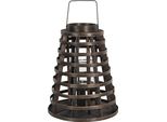 Lanterna Clayre & Eef Ø 32X40 Cm Legno Marrone