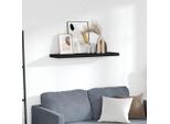 Vidaxl Scaffale Galleggiante Nero 90X23,5X3,8 Cm Mdf