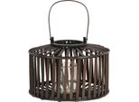 Lanterna Clayre & Eef Ø 33X24 Cm Legno Marrone