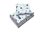 Set Multifunzionale Di Biancheria Da Letto Per Bambini Bellochi - Biancheria Da Letto Con Imbottitura 75X100 Cm E Cuscino 30X40 Cm - In 100% Cotone - Tresor