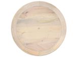 Tavolino Ø50X55 Cm In Legno Massiccio Di Mango
