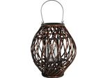 Lanterna Clayre & Eef Ø 34X41 Cm Legno Marrone
