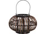 Lanterna Clayre & Eef Ø 34X21 Cm Legno Marrone