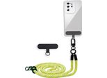 Catena Portacellulare Cadorabo Per Wiko U Feel Lite In Giallo - Custodia Per Cellulare Con Cordoncino Regolabile Da Appendere Al Collo
