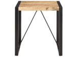Vidaxl Tavolo Da Pranzo 70X70X75 Cm Legno Massiccio Di Mango Grezzo