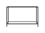 Tavolo Consolle Trasparente 120X35X75 Cm In Vetro Temperato