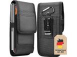 Cadorabo Custodia Per Cellulare Con Clip Da Cintura Per Wiko Sunset 2 In Nero - Pratica Cover Protettiva Con Moschettone Custodia Cover Sleeve Con Portapenne