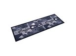 Vidaxl Tappeto Da Cucina Lavabile Blu Caffè 60X300 Cm