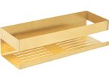 Mensola A Parete Wenko Turbo-Loc® Mod. Genova Gold Matt, Fissaggio Senza Foratura