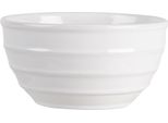 Clayre & Eef Zuppiera 1000 Ml In Vetroceramica Bianca A Righe
