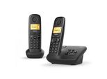 Gigaset A270A Duo Telefono Cordless Dect Nero Con Segreteria E Identificatore