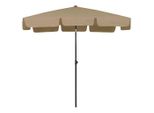 Vidaxl Ombrellone Da Spiaggia Taupe 200X125 Cm