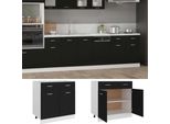 Syfax™ Mobile Inferiore Cassetto “Lyon” Nero 80X46X81,5 Cm