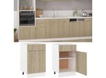 Vidaxl Cassettiera Rovere Sonoma 50X46X81,5 Cm Materiale A Base Di Legno